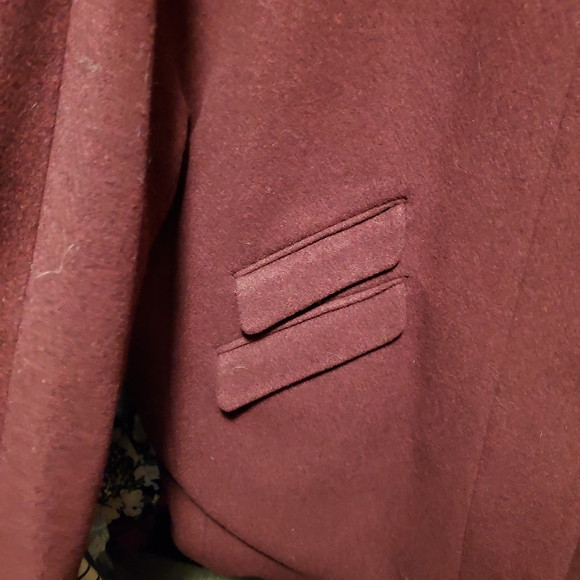 J. Crew Burgundy Women's Coat - Picture 4 of 6